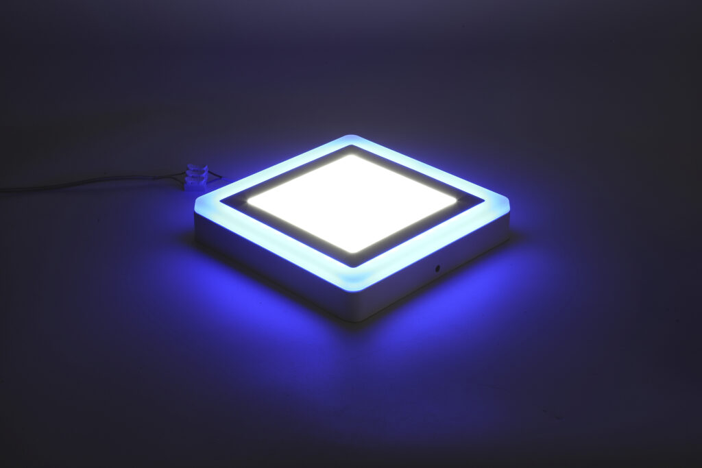 Double colors Square Surface-mounted Ultra-thin LED panel lights