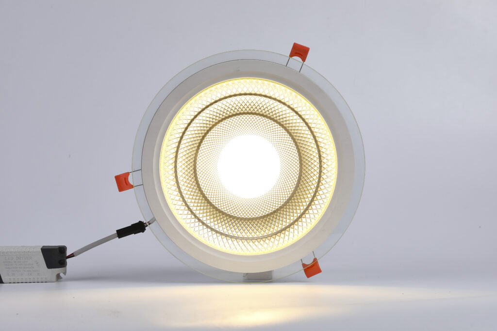Round Glass LED panel lights (2)