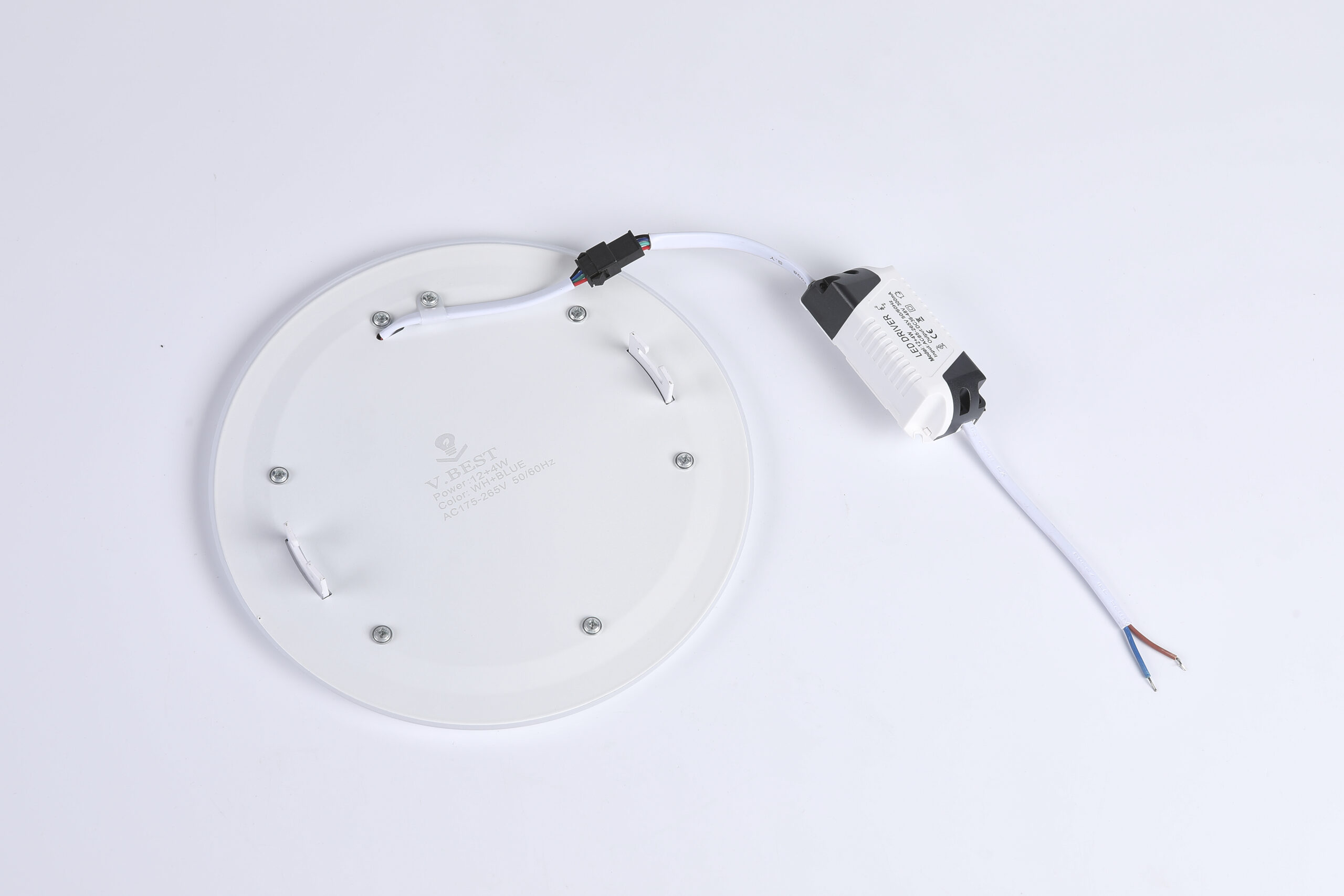 Double colors Round Flush-mounted Ultra-thin LED panel lights