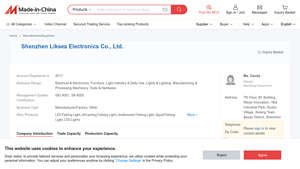 Homepage screenshot for Fishinglight – We are specilized in manufacturing the