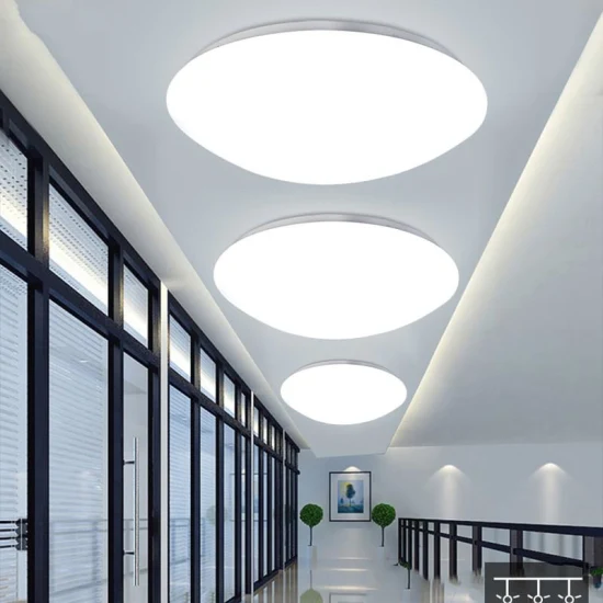 Illustrative example of Round Glass LED panel lights