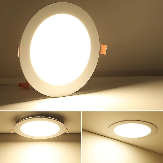 Illustrative example of Round Glass LED panel lights