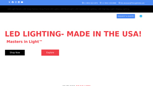 Homepage screenshot for Thinlightusa – The team at ThinLight will work